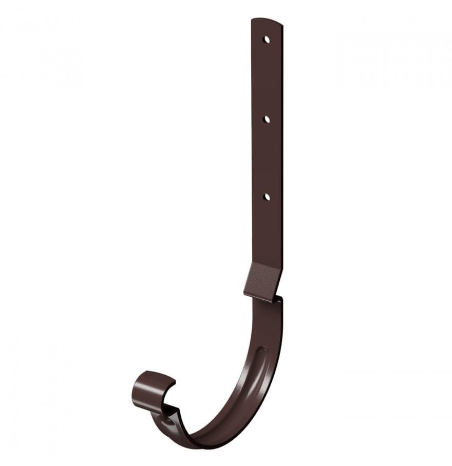 Карнизный крюк длинный Деке Stal Premium Шоколад (RAL 8019)